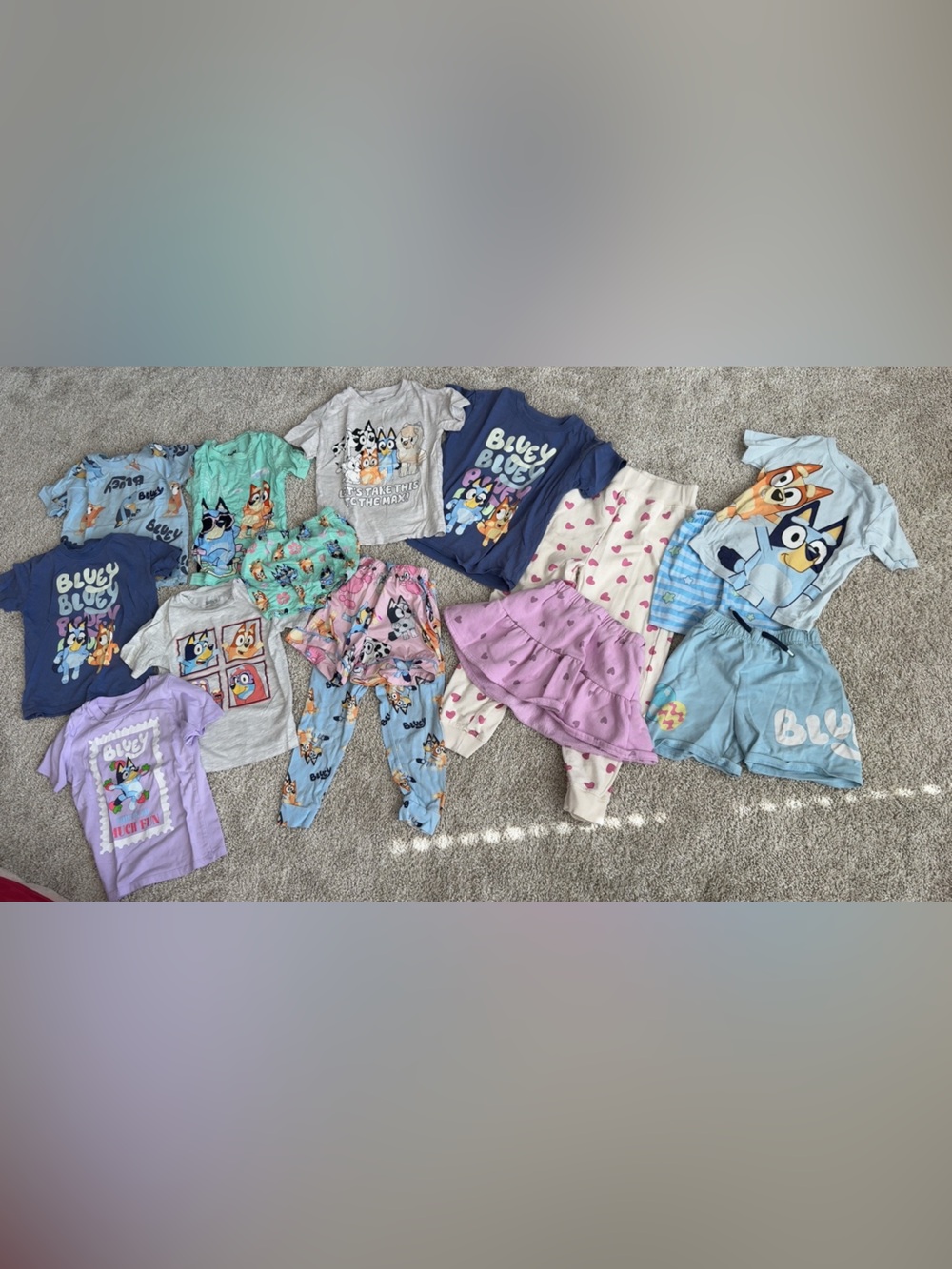 Bluey kids clothing lot size 4t